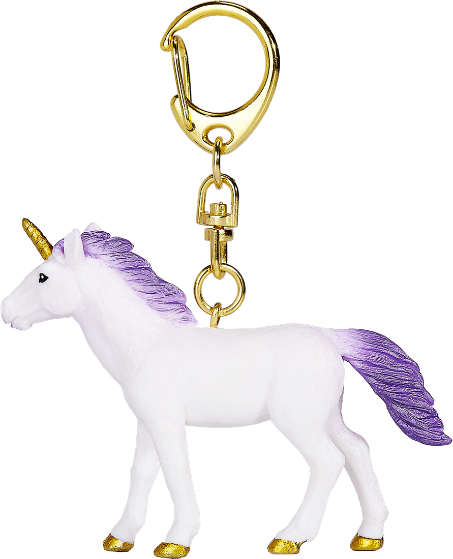 Mojo Standing Purple Unicorn Keychain (8478554685639)