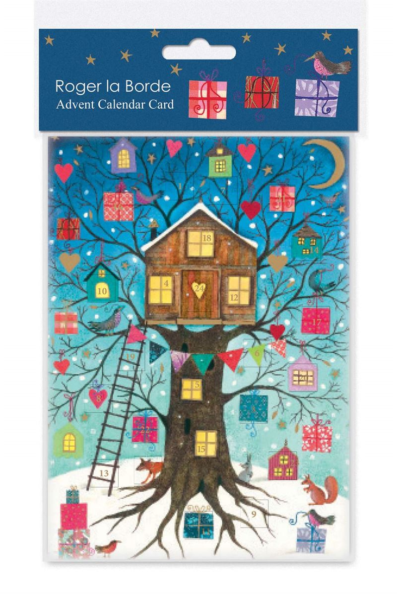 Christmas Tree House Advent - Card (8224978370759)