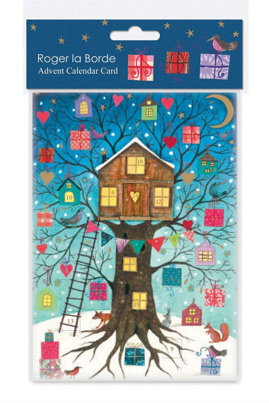 Christmas Tree House Advent - Card (8224978370759)