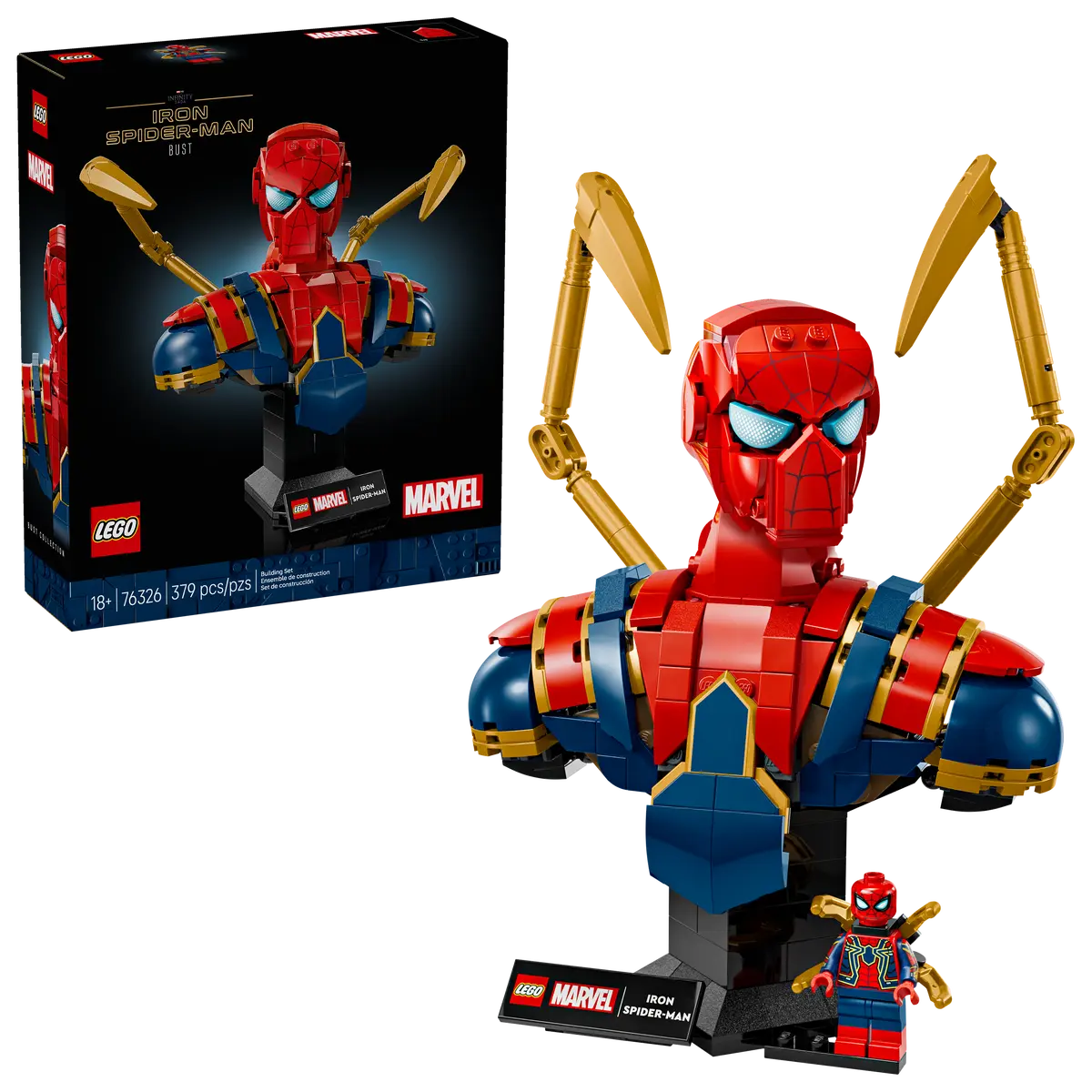 Lego SH Iron Spiderman Bust 76326 (8437575680199)