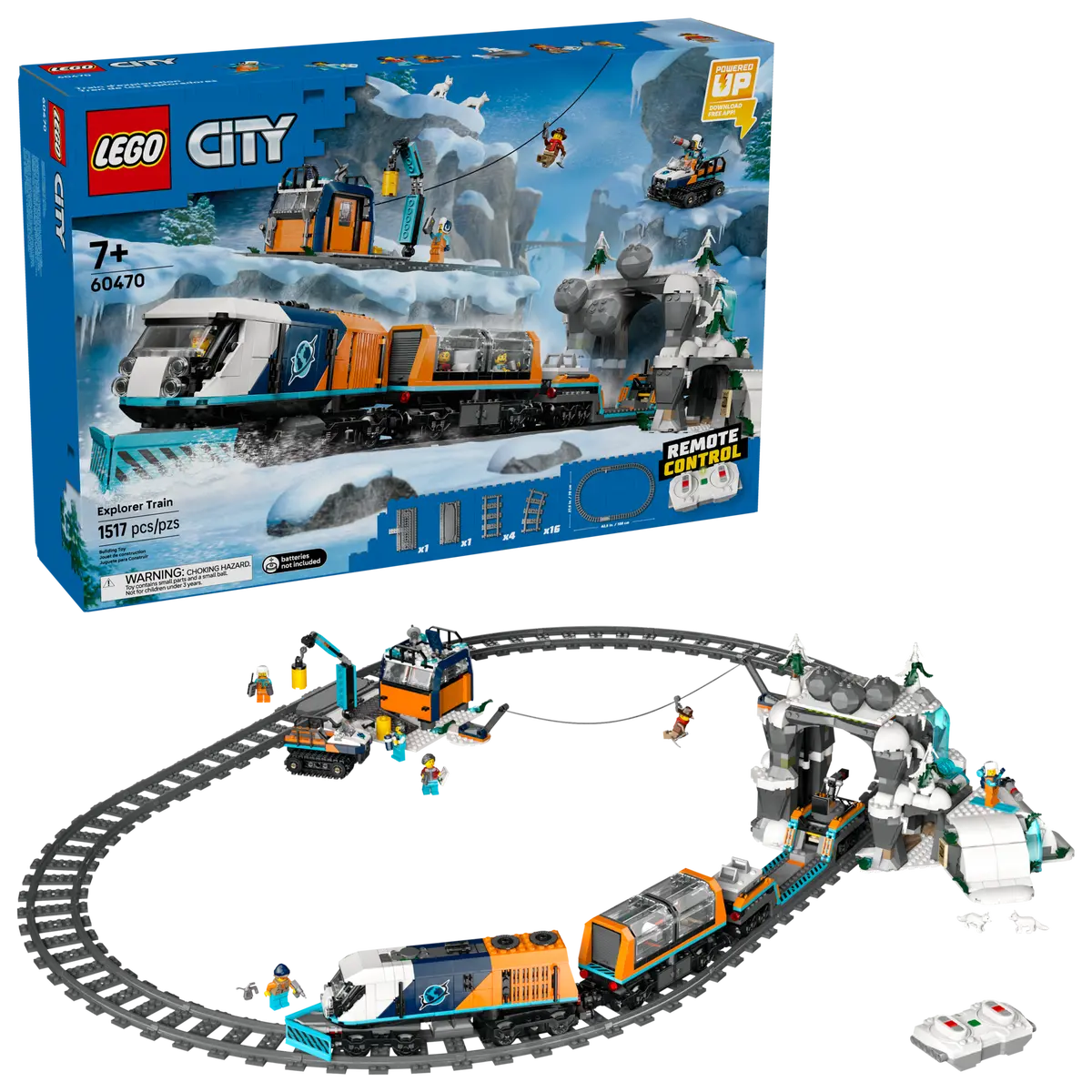 Lego City Explorers Arctic Polar Express Train 60470 (8384510329031)