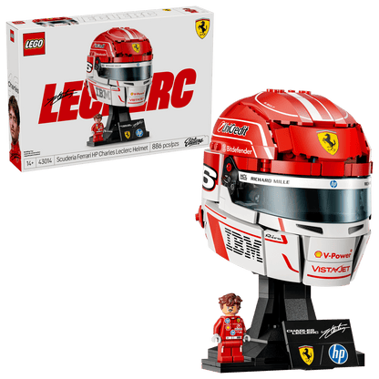 Lego Editions Ferrari HP Leclerc Helmet 43014