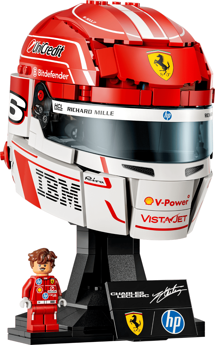 Lego Editions Ferrari HP Leclerc Helmet 43014