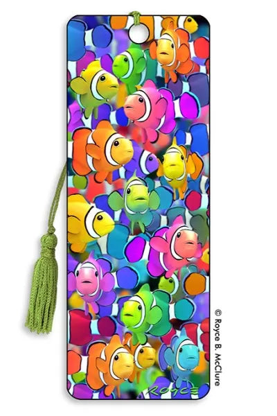 Bookmark Colourful Clownfish (8370445746375)