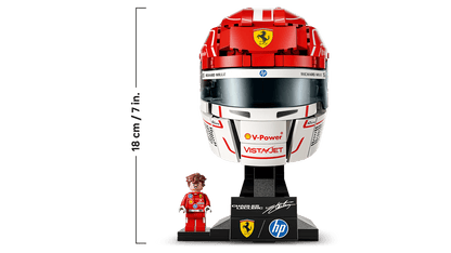 Lego Editions Ferrari HP Leclerc Helmet 43014