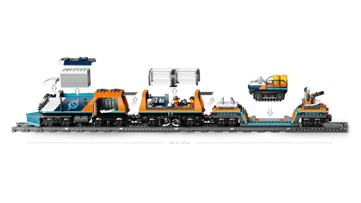 Lego City Explorers Arctic Polar Express Train 60470 (8384510329031)