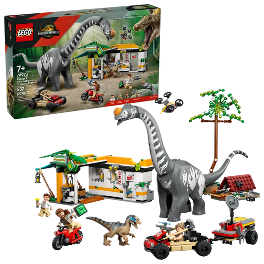 Lego Jurassic Raptor & Titanosaurus Tracking Mission 76973 (8384545128647)