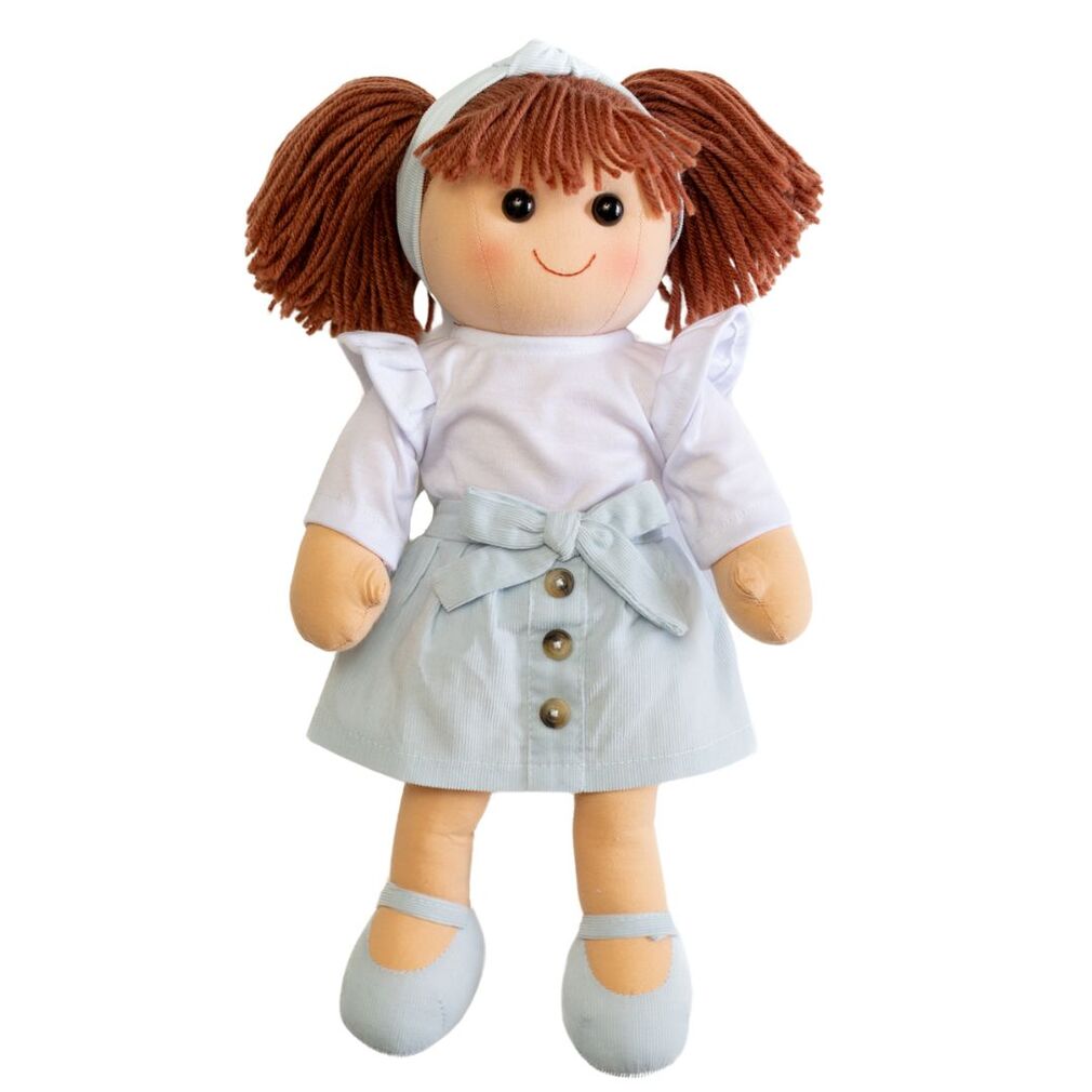Rag Doll Luna with Blue Skirt 35cm (8341713158343)