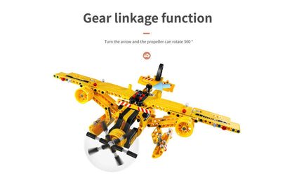 iM Master Mechanical 2 in 1  Engineering Dump Truck & Aircraft - 361PCS