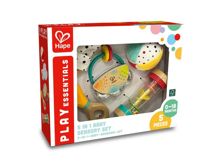 Hape 5 in 1 Baby Sensory Set (8391956496583)
