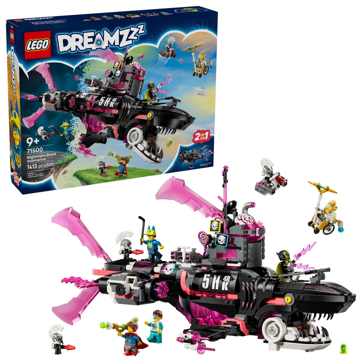 Lego Dreamzzz Nightmare Shark Submarine 71500 (8384540573895)