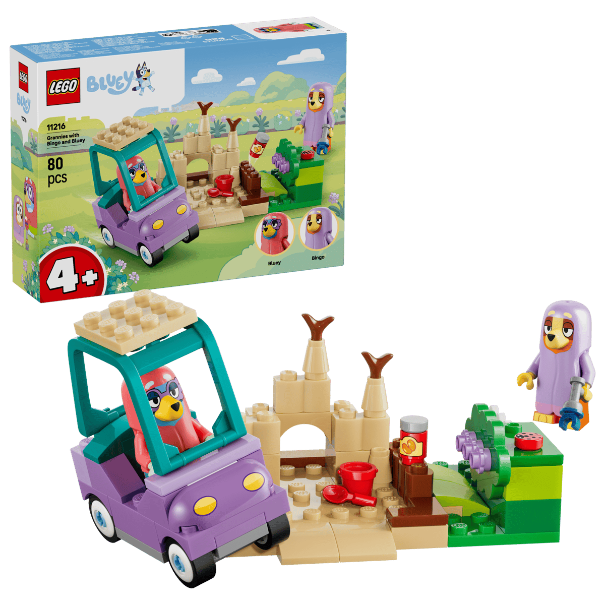 Lego Bluey Grannies with Bingo and Bluey 11216