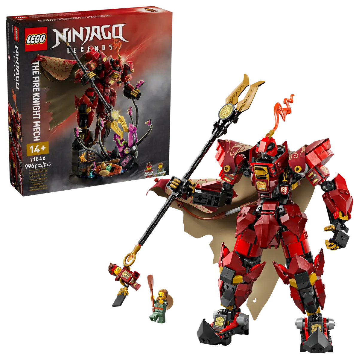 Lego Nin The Fire Knight Mech 71846 (8385607401671)