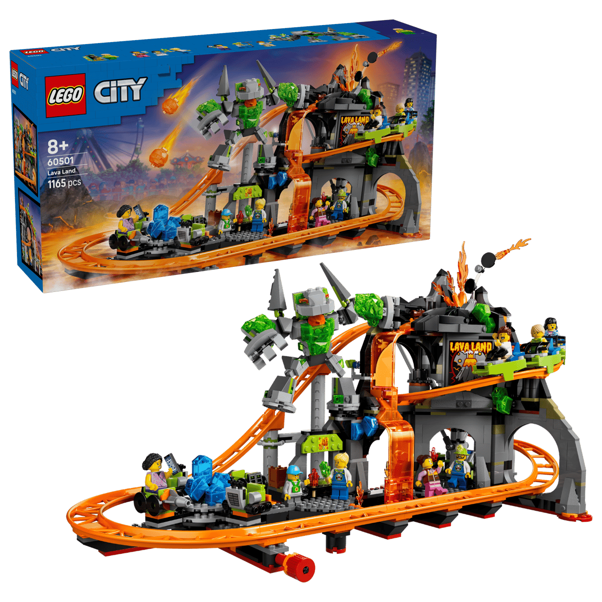 Lego City Lava Land Roller Coaster Park 60501