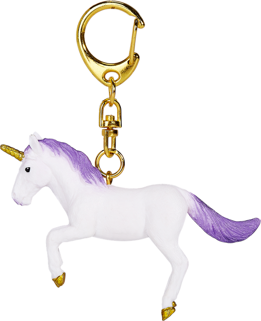 Mojo Rearing Purple Unicorn Keychain (8478554521799)