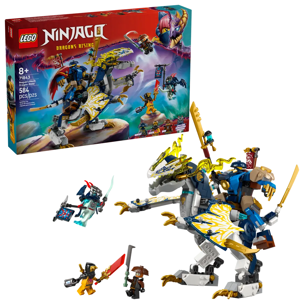 Lego Nin Rogues Mech Dragon Rider 71843 (8385607205063)