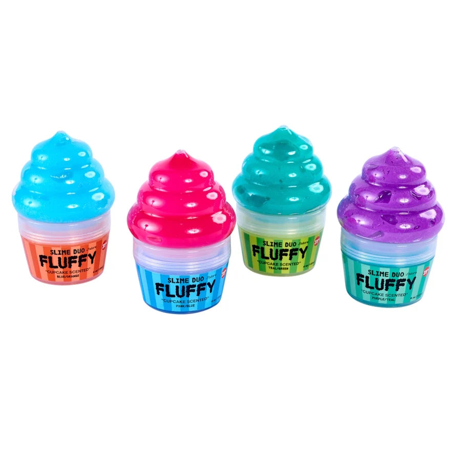 Jadore Fluffy Duo Slime Pink/Blue