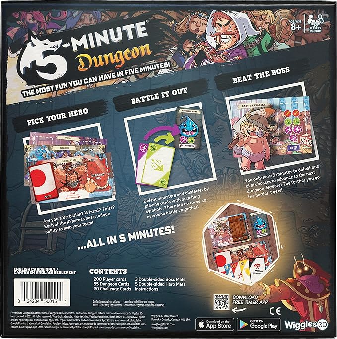 5 Minute Dungeon New box back (8211674136775)