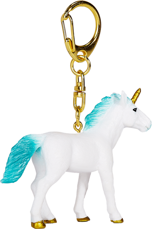 Mojo Standing Turquoise Unicorn Keychain (8478554489031)