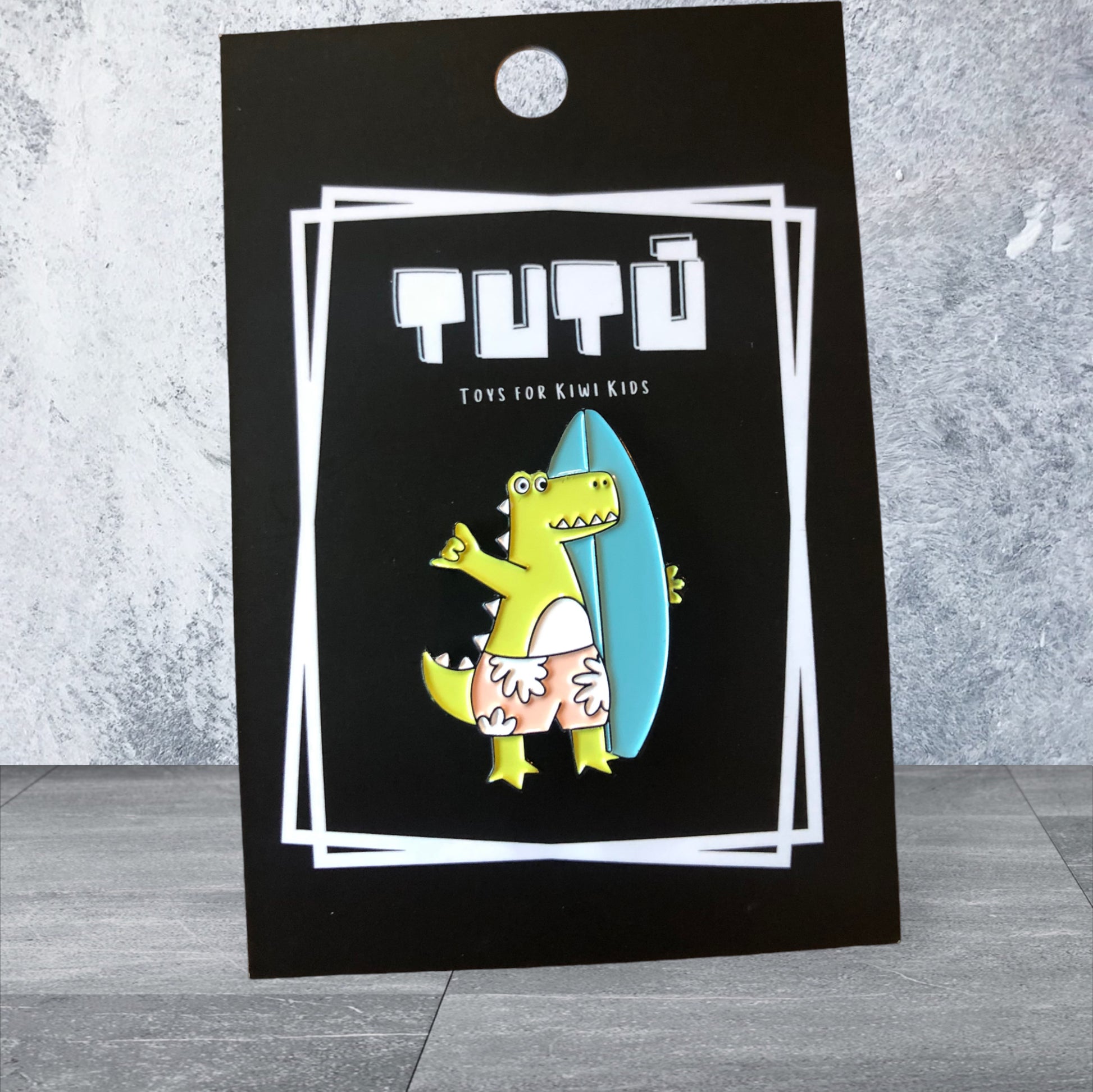 TT Dino Surfboard Pin (7721029370055)