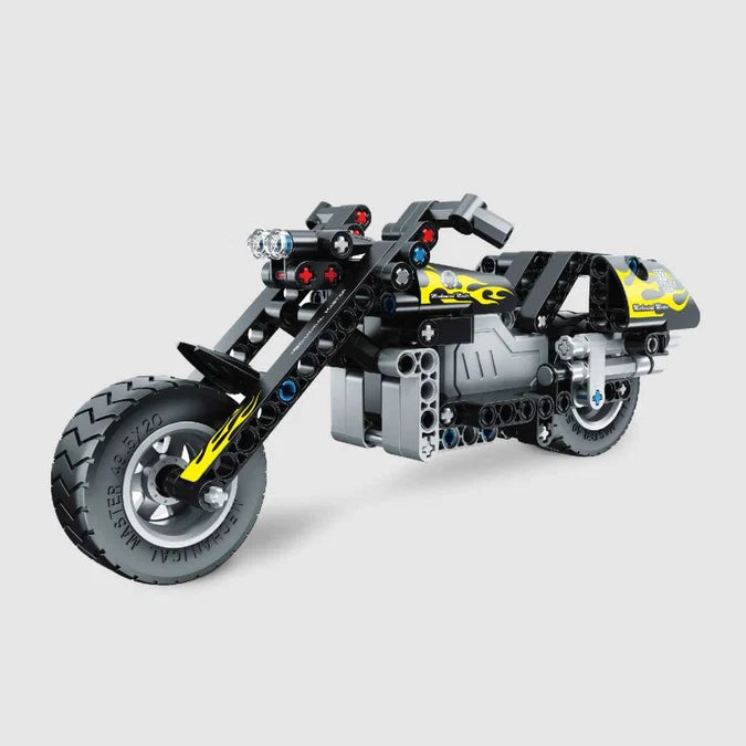 iM Master Pull Back Motorcycle Yellow Flame -183 pcs