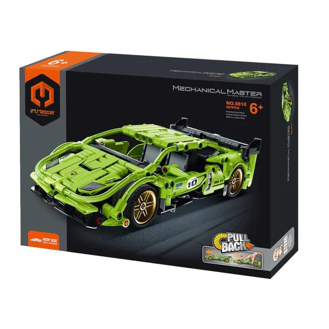 iM Master Pull Back Super Car Green - 457pcs