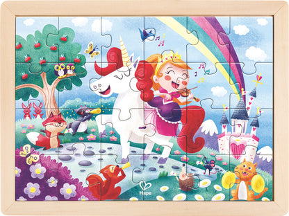 Hape Unicorn Double Sided 24pc (7728429236423)