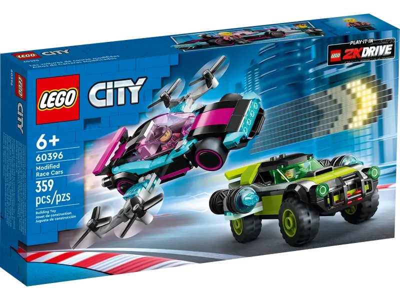 Lego City Modified Race Cars V29 60396 box front (8049754800327)