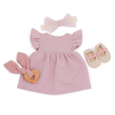 Lullababy 14" Outfit Pink Dress with Shoes (7728424714439)