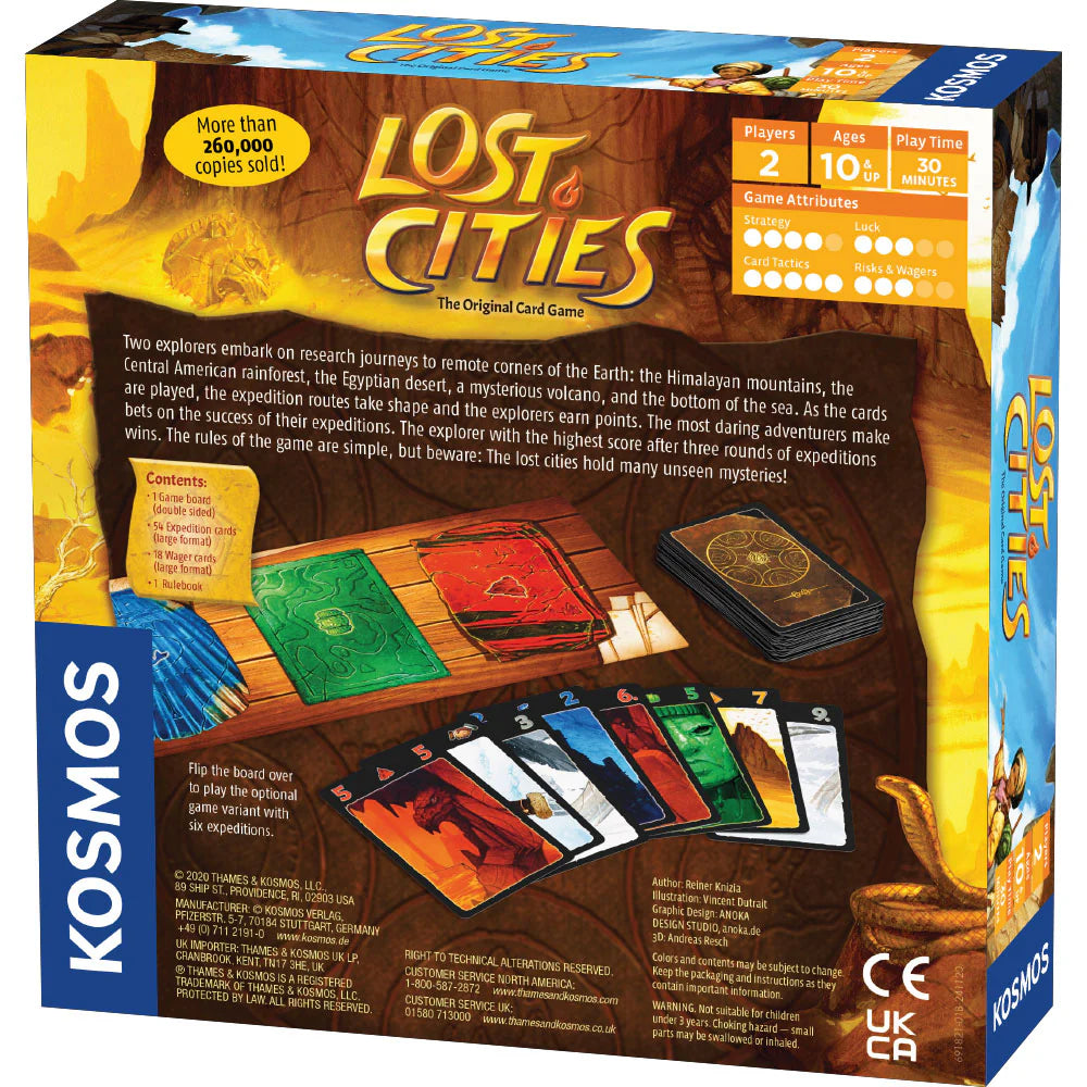 Lost Cities the Card Game box back (8057327583431)