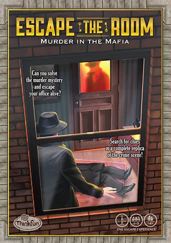 Thinkfun Escape the Room: Murder in the Mafia front cover (7758217478343)