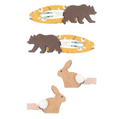 Bunny Bear Clips Chestnut (7753615179975)