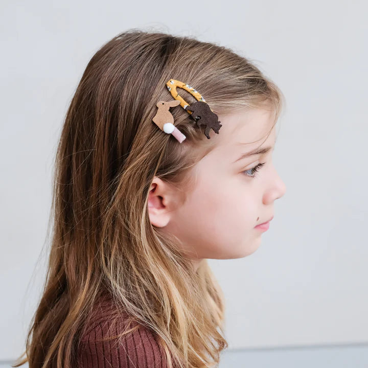 Bunny Bear Clips Chestnut model (7753615179975)
