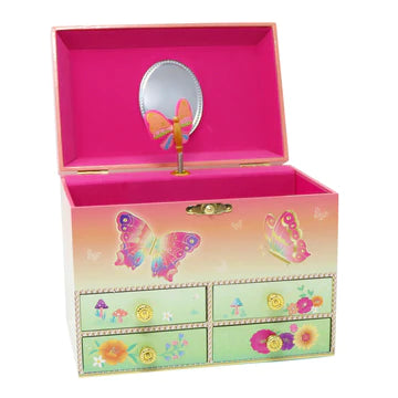 PP Rainbow Butterfly Med Musical Jewellery Box (7528487321799)