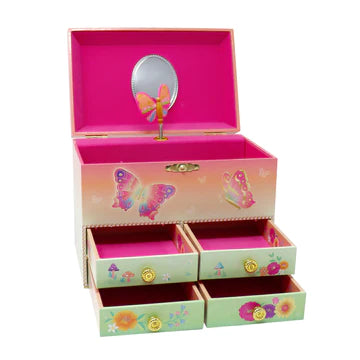 PP Rainbow Butterfly Med Musical Jewellery Box (7528487321799)