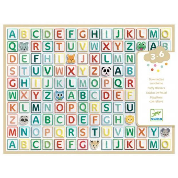 Djeco Puffy Stickers Alphabet (7343451766983)