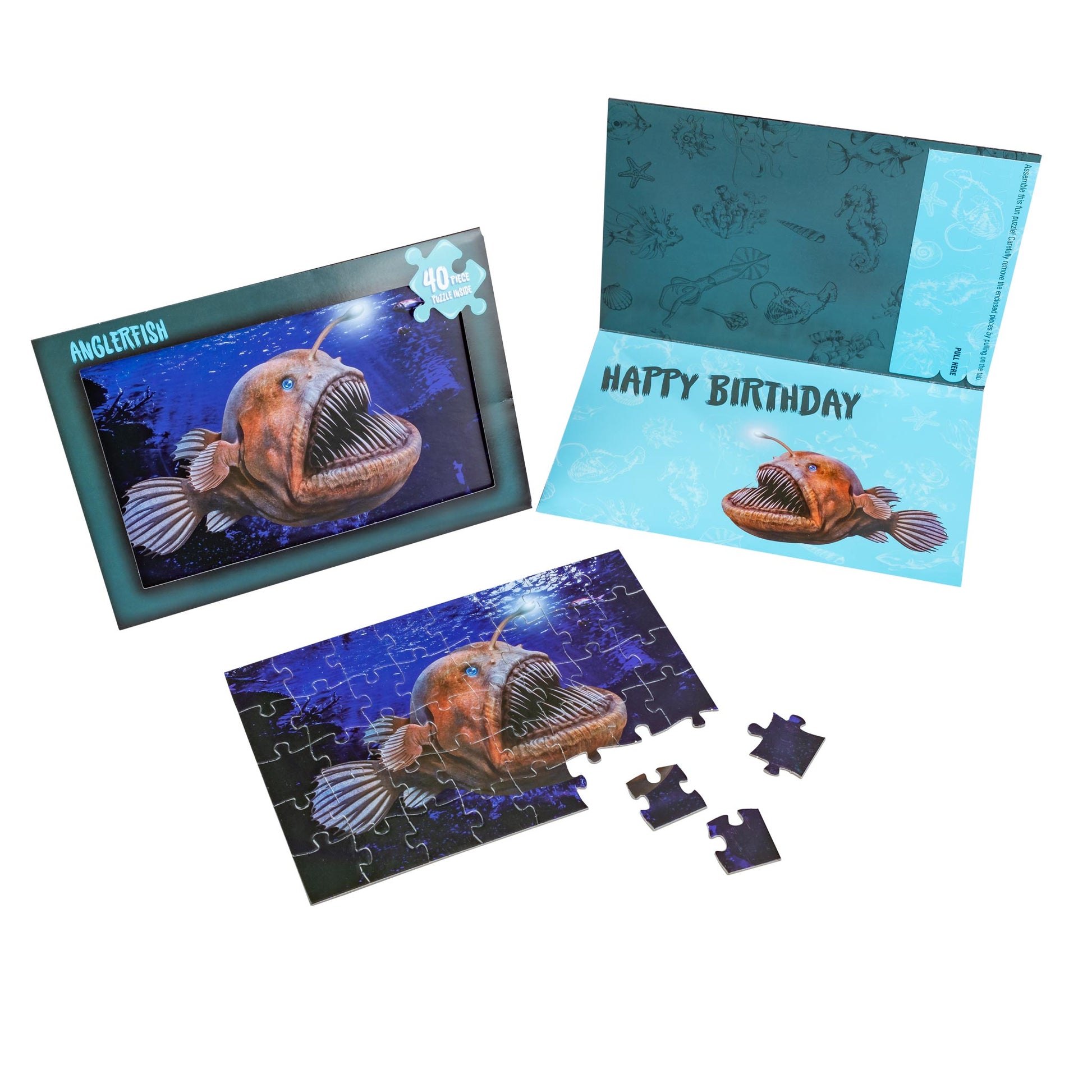 The Angler Fish Jigsaw Card (6868340080839)