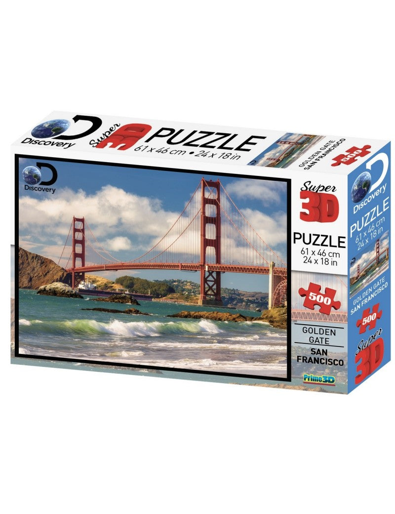 Super 3D Golden Gate Bridge/San Francisco 500pc (7329714962631)