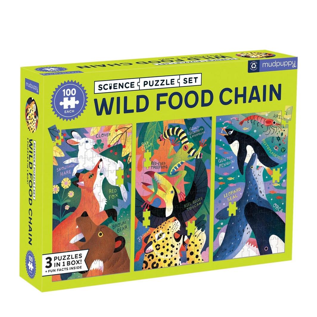 Wild Food Chain Science 3 Puzzle Set (7121689641159)