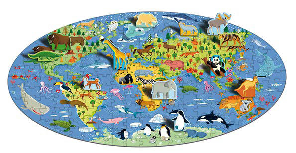 Sassi The World of Animals Book and 3D Puzzle (7340858769607)