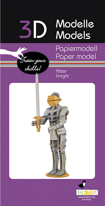 3D Paper Model Knight (7096508186823)