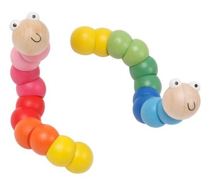 Wooden Jointed Worm (4601887064099)