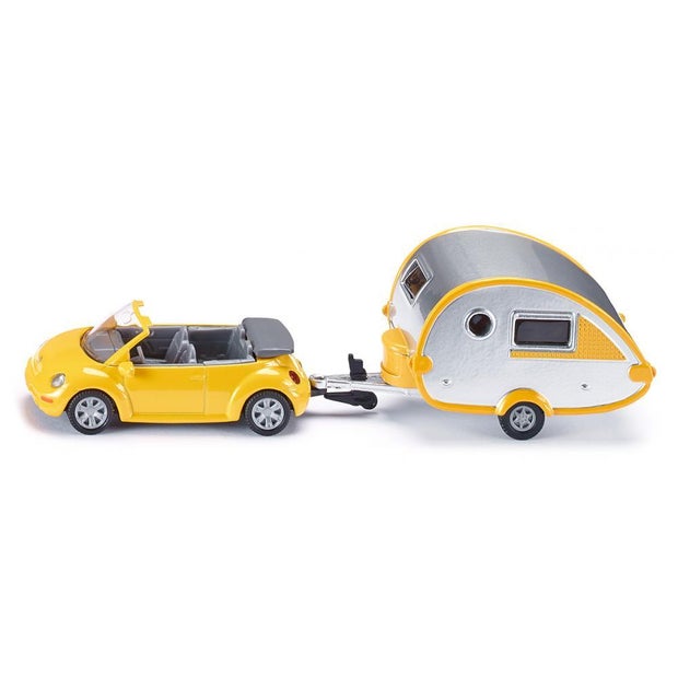 Siku VW Beetle with Caravan (4565142372387)