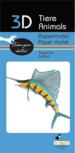 3D Paper Model Sailfish (7096531091655)