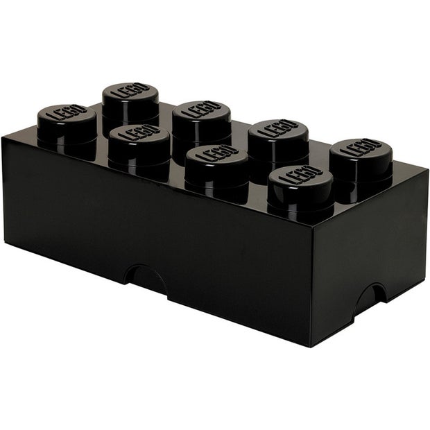 Lego Storage Brick 8 Black (7073287176391)