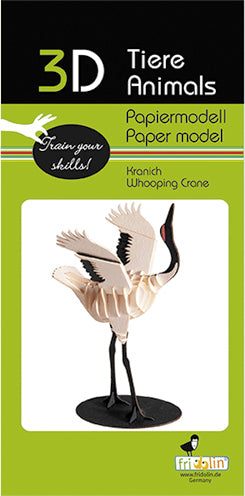 3D Paper Model Whooping Crane (7096531189959)