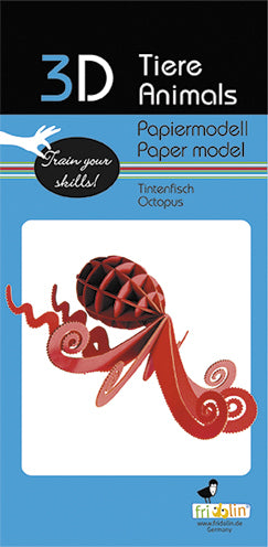 3D Paper Octopus (7087833678023)