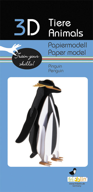 3D Paper Model Penguin (7096537022663)