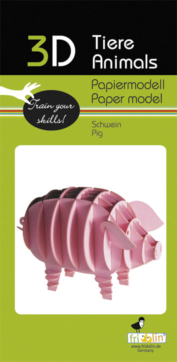 3D Paper Pig (7087784296647)