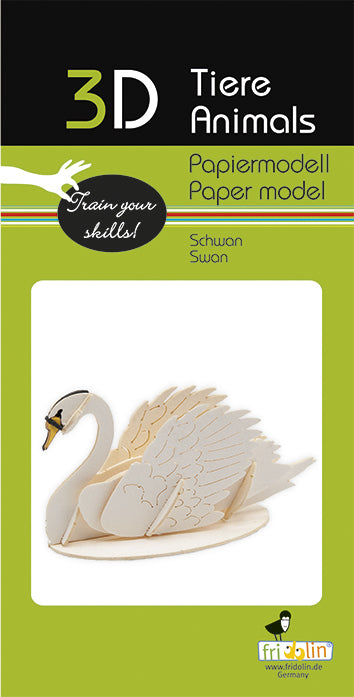 3D Paper Swan (7087833809095)